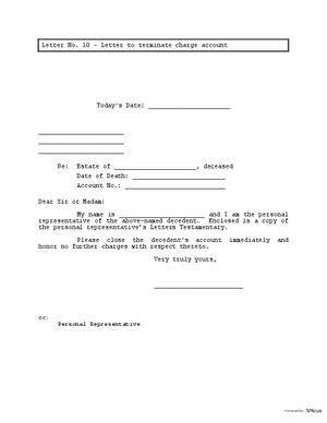 LTR10: Letter To Terminate Charge Account - Idaho | Atticus® Forms